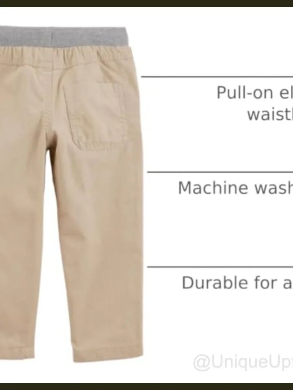 Toddler Boys 2-Pack Pull-On Jogger Pants Elastic Waist Drawstring Casual